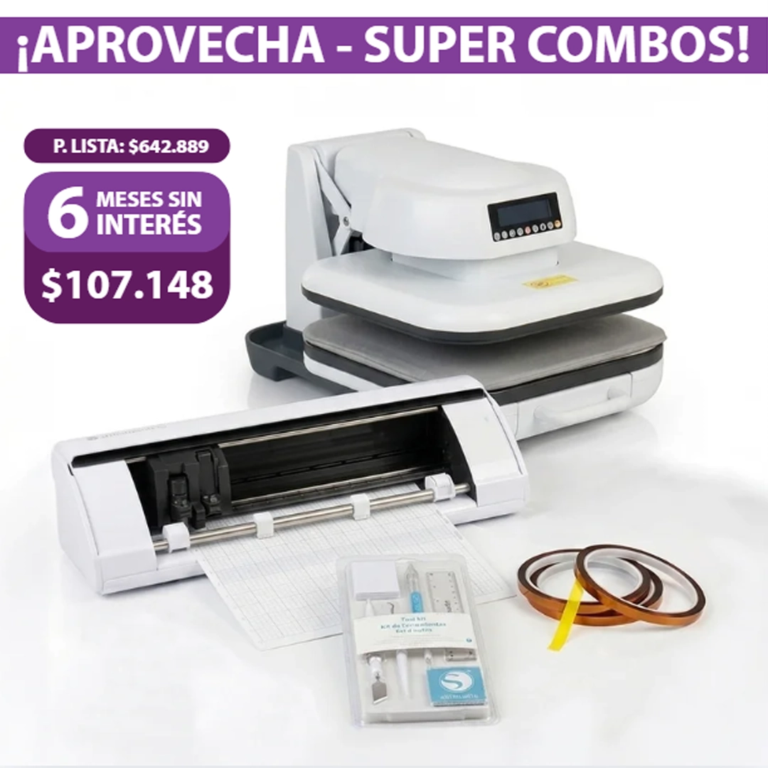 Combo 2 - Estampado y Plotter Silhouette